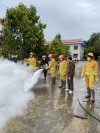 Trường THPT Thanh nưa: Diễn tập phòng cháy chữa cháy, cứu nạn cứu hộ năm 2022.